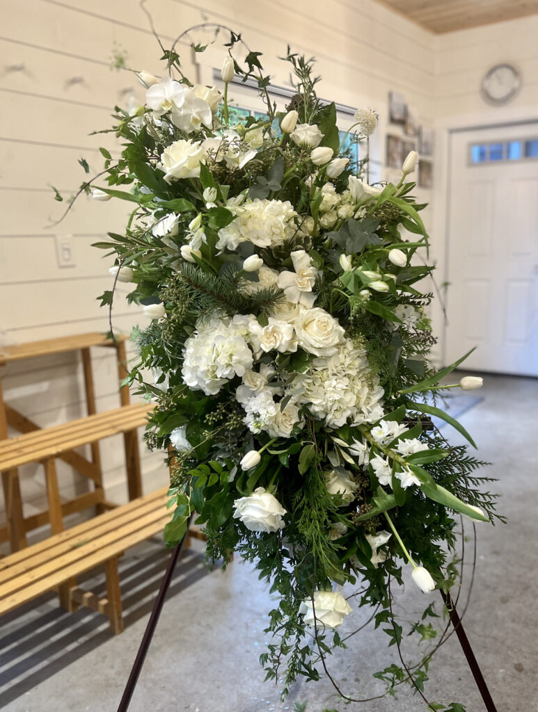 Learn floral arranging for sympathy and funeral work, Fleurs Creative and Flori in Snohomish Washington