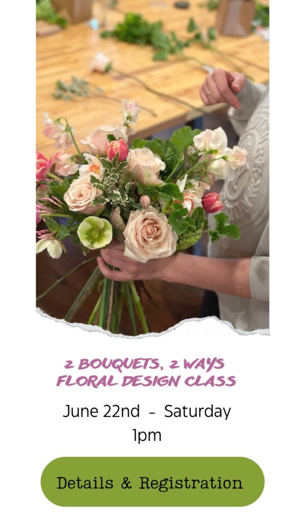 learn how to create a bridal bouquet at a floral design class in snohomish washington seattle