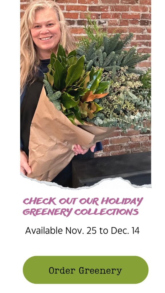 order holiday greenery textures and foliage for your home Christmas decorating in snohomish washington seattle bellevue kirkland