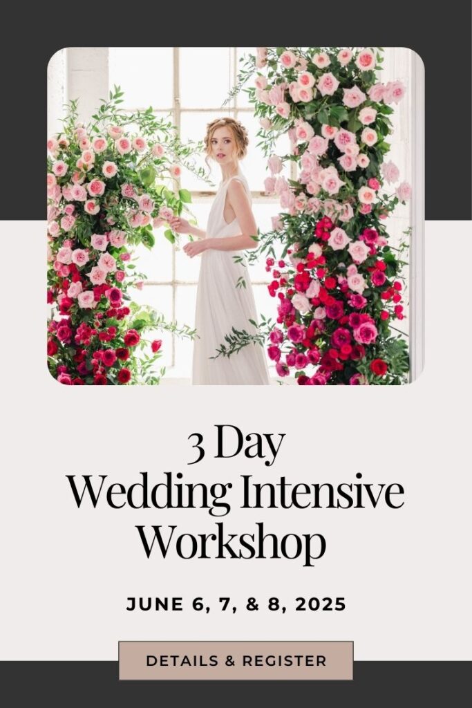 wedding floristry workshop learn how to be a florist in snohomish washington