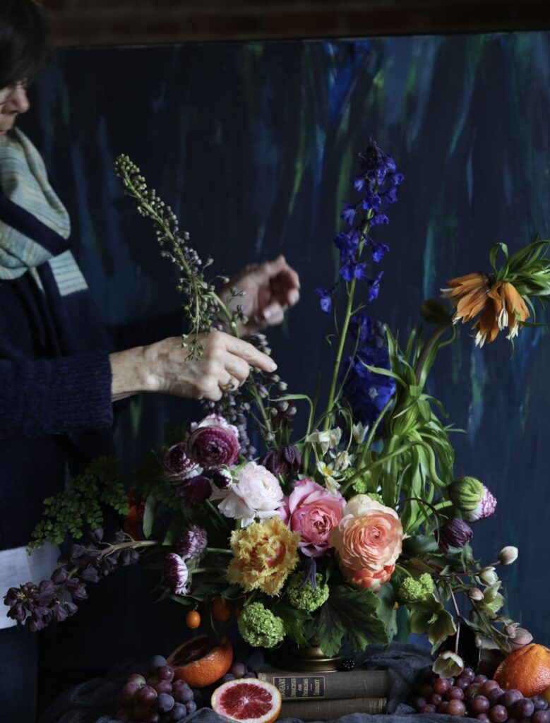 flower arranging class in snohomish washington, inspired by Dutch Master Painters