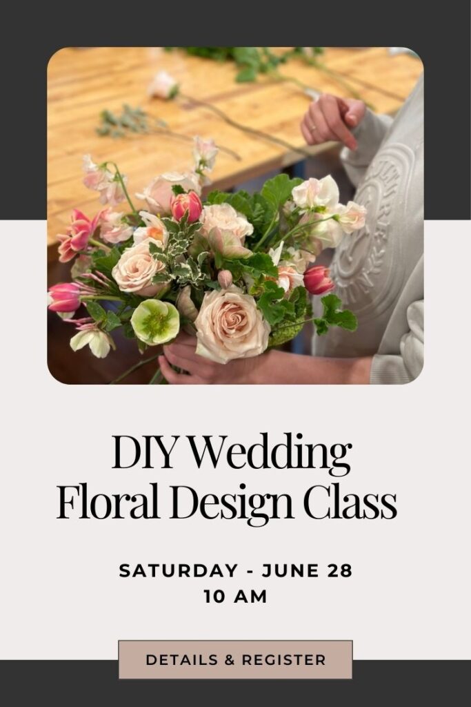 Learn how to arrange your own wedding flowers at a class in Snohomish Washington