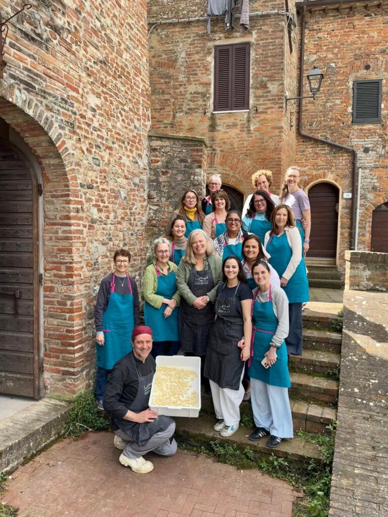 Artistic retreat in Italy, pasta making lesson with a flower arranging workshop