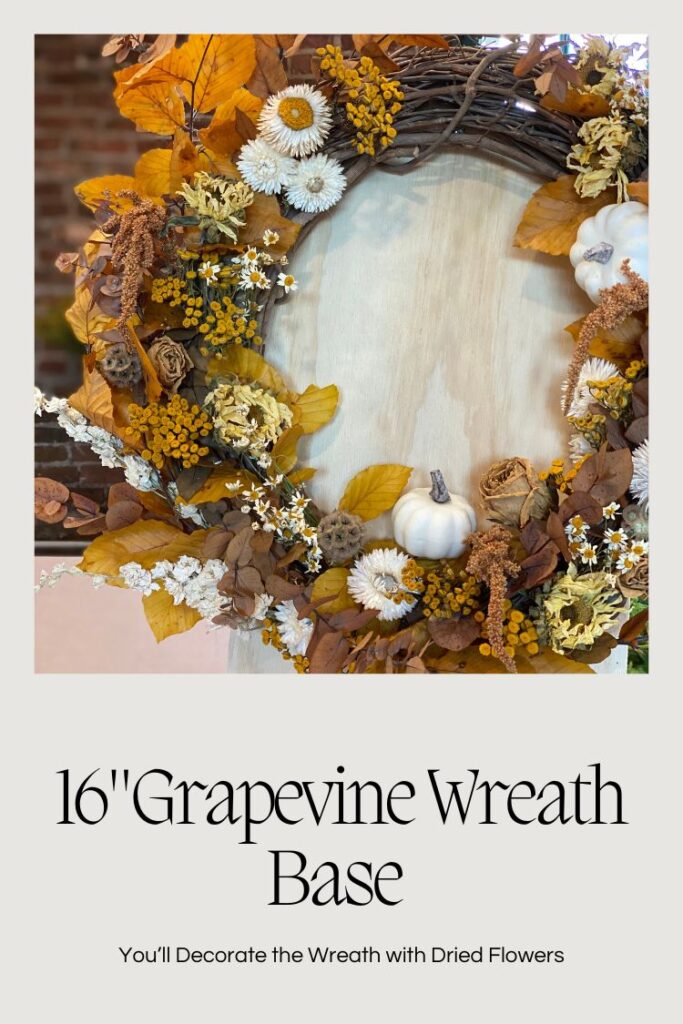 Hands-on class in Snohomish creating an Autumn dried flower wreath