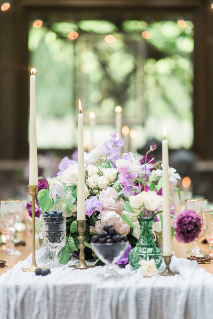 Fleurs Creative and B Jones Photography - learn how to design floral centerpieces for events and weddings