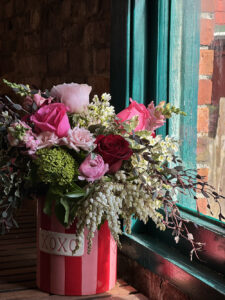 Pink & Red Valentines Floral Arrangement, class in Snohomish Washington
