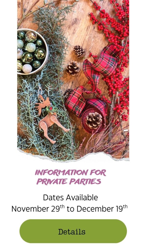 Hands-on floral design classes for holiday christmas parties in Snohomish Washington